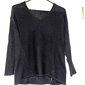 Women’s Velvet brand black knit sweater size p
